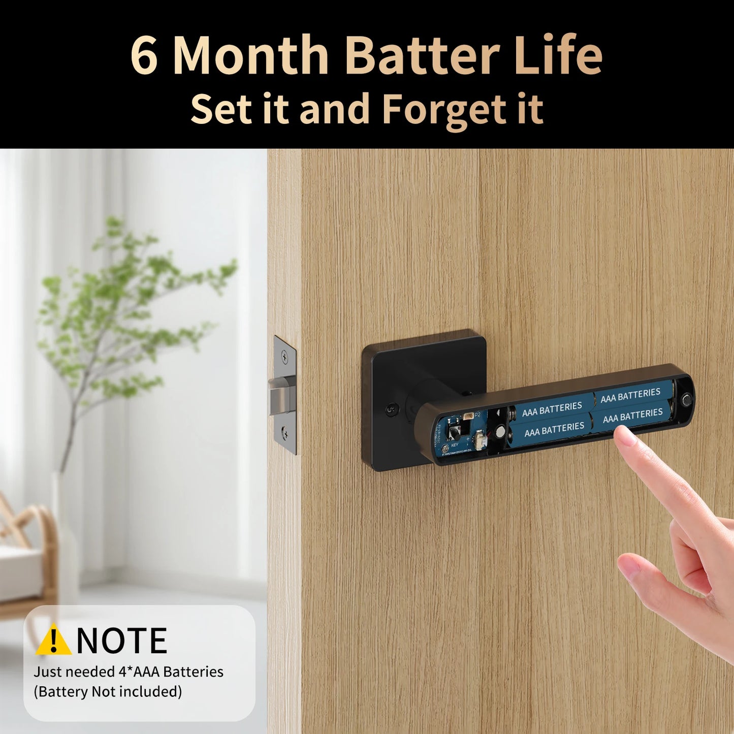 Viladepot Smart Lock Fingerprint Door Lock App Control Passcode Unlock Electronic Touchscreen Keypad