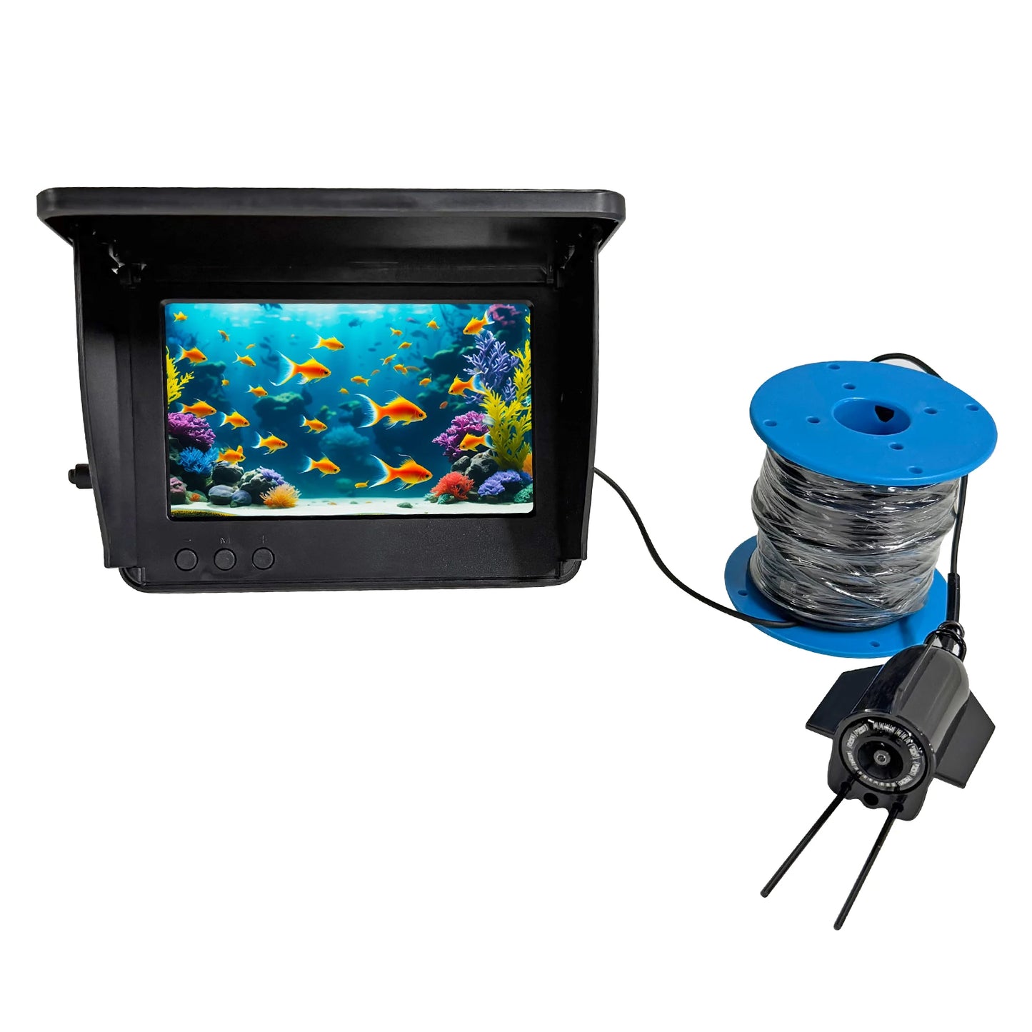 4.3/5 Inch HD Underwater Fishing Camera Waterproof Ice Fishing Camera with 220° Wide View for Ice Lake Sea Boat Kayak Fishing