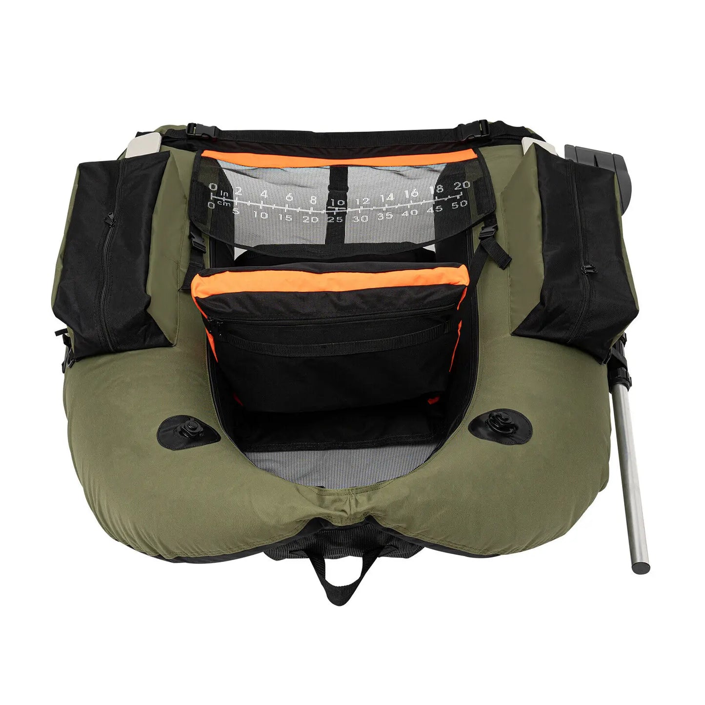 Outdoor Inflatable Fishing Boat Adjustable Backrest 130kg/286.6lbs Load