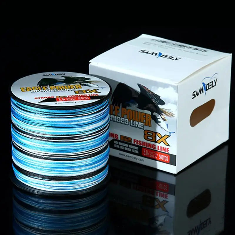 Lure Fishing Line Braided Fishing Line High-Strength PE Line Super Tensile Strength Low Stretch Anti-Winding for Sea River Lake
