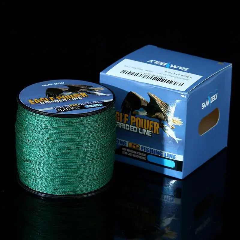 Lure Fishing Line Braided Fishing Line High-Strength PE Line Super Tensile Strength Low Stretch Anti-Winding for Sea River Lake