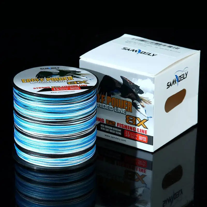 Lure Fishing Line Braided Fishing Line High-Strength PE Line Super Tensile Strength Low Stretch Anti-Winding for Sea River Lake