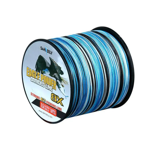 Lure Fishing Line Braided Fishing Line High-Strength PE Line Super Tensile Strength Low Stretch Anti-Winding for Sea River Lake