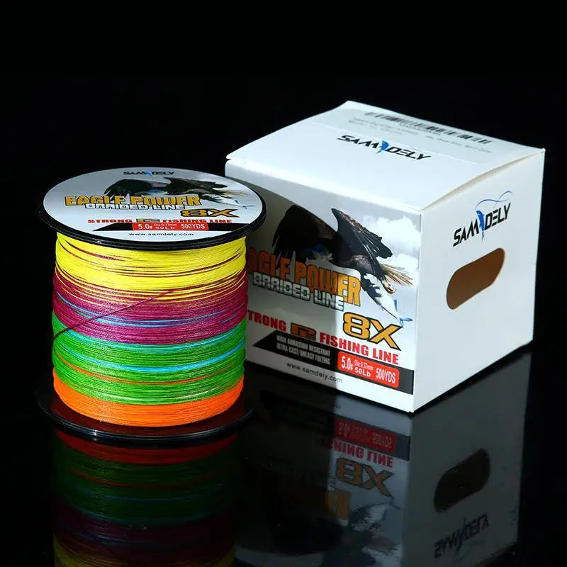 Lure Fishing Line Braided Fishing Line High-Strength PE Line Super Tensile Strength Low Stretch Anti-Winding for Sea River Lake