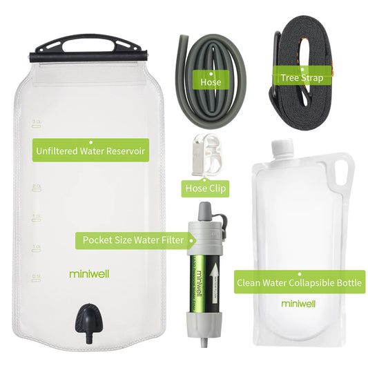 miniwell L630 portable Water Filter equipment for military survival kits