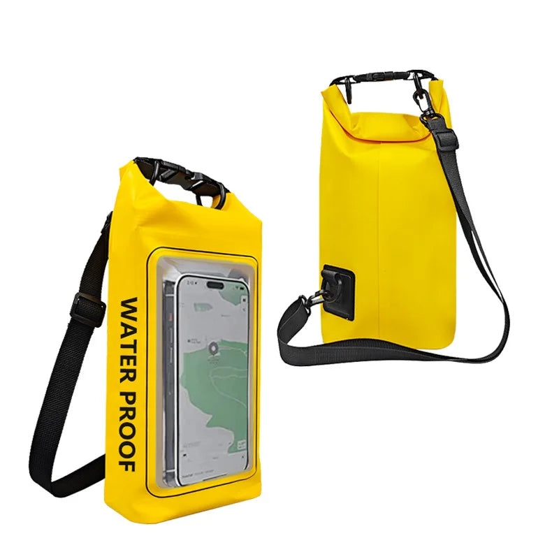 2L Waterproof Dry Bag Phone Pouch Touch Screen Protection Outdoor Beach Kayak Camping Diving Swimming Water Sports Boating Gear