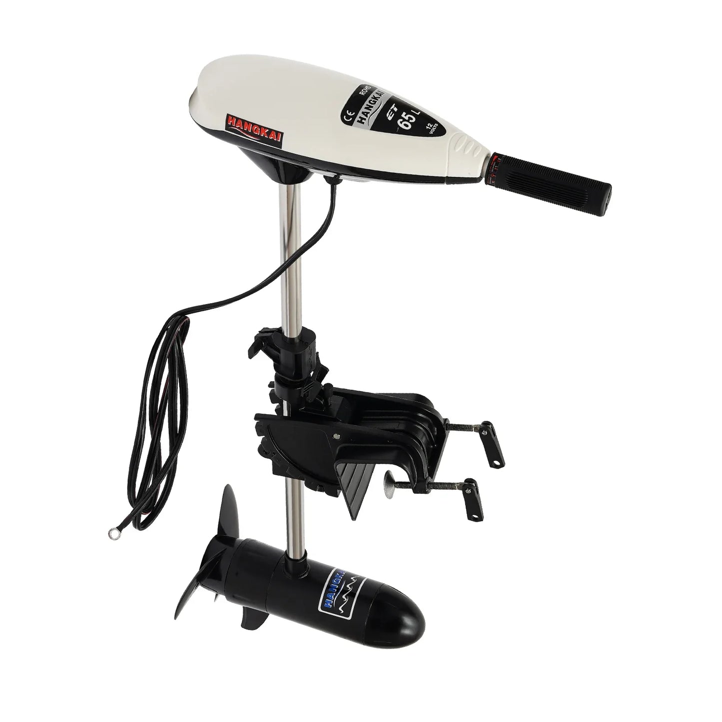 Outboard Motor, Electric Trolling Motor, 65Lbs, 660W 1420R/min, Extendable Shaft, Boat Engine, for Fishing Boat, Kayak, Marine