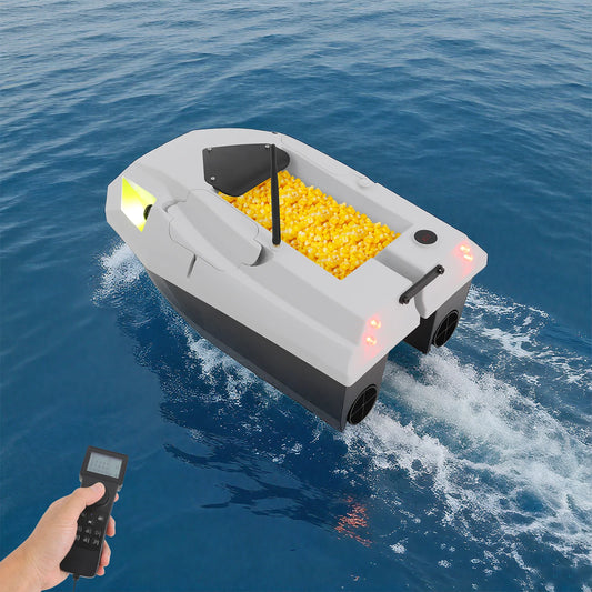 RC Bait Boat Bait Fishing Boat with GPS RC Bait Fishing Boat with Large Bait Compartment 12V 500m