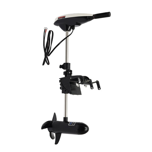 Outboard Motor, Electric Trolling Motor, 65Lbs, 660W 1420R/min, Extendable Shaft, Boat Engine, for Fishing Boat, Kayak, Marine