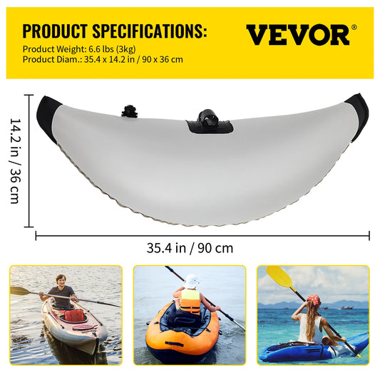 VEVOR 2 Pcs Kayak Outrigger Stabilizer Inflatable Outrigger Float Standing Float Stabilizer System Kit for Canoes Fishing Boats