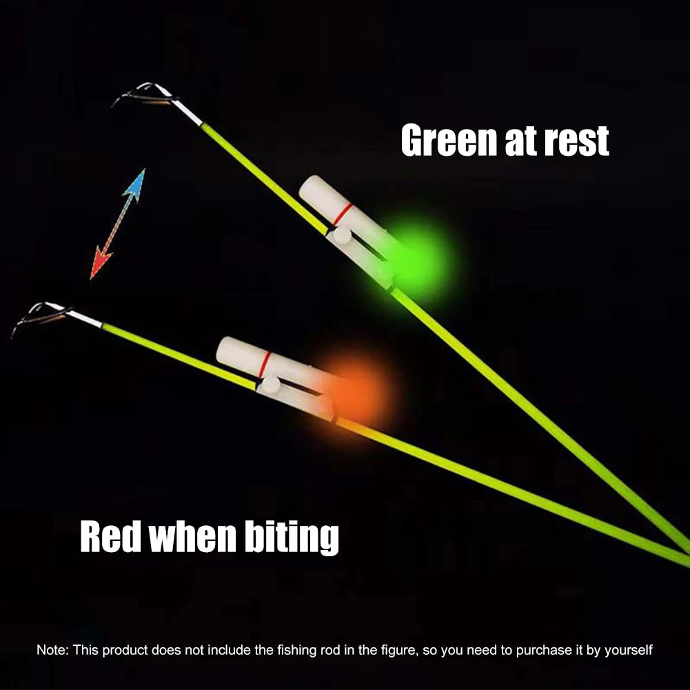Waterproof Fish Bite Alarm Light with Smart Color Changing Technology for Freshwater and Seawater Fishing Rods