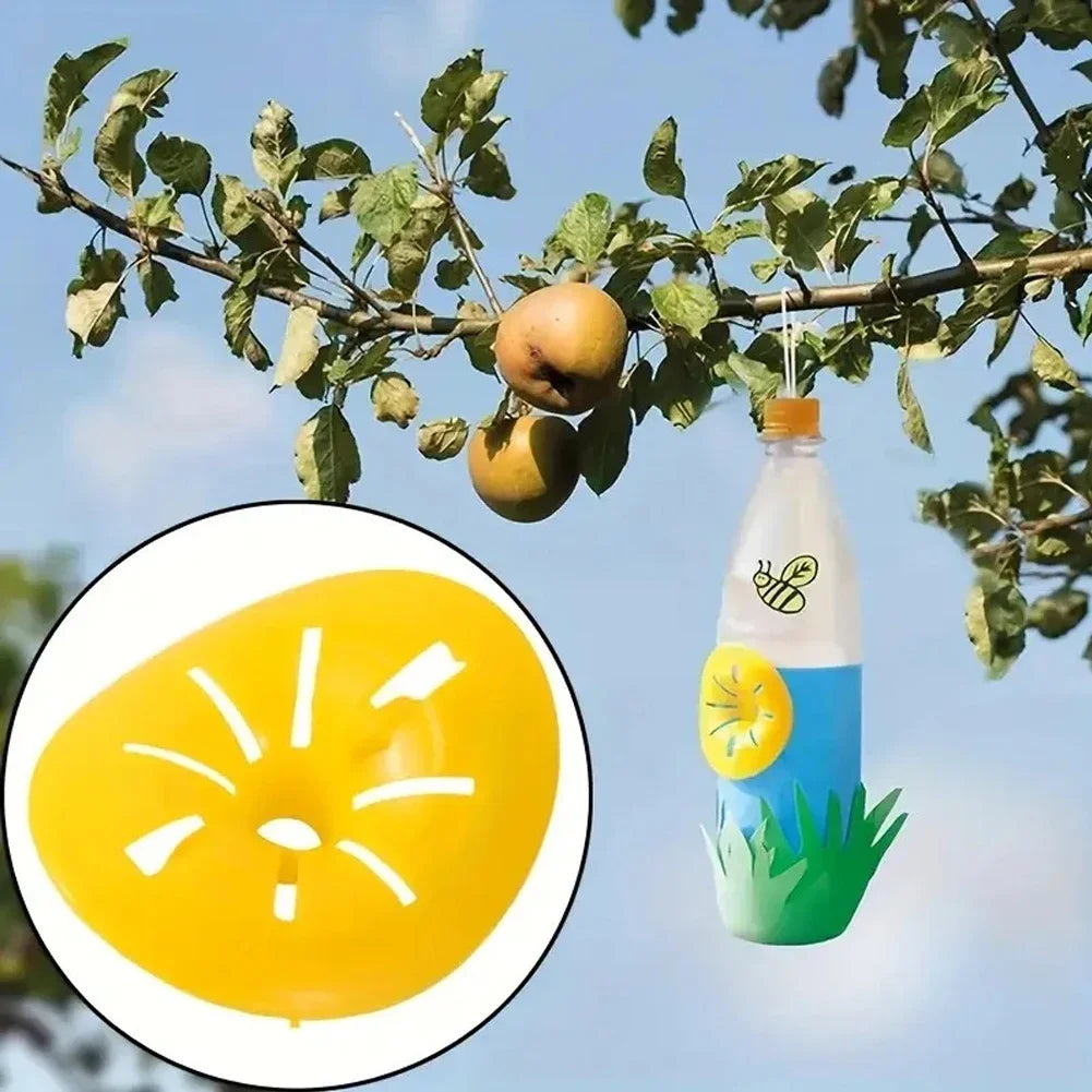 50-5Pcs Reusable Wasp Trap Insect Funnel Killer Flower Bee Hornet Catcher Plastic Bottle Wasp Traps Garden Pest Control Tool