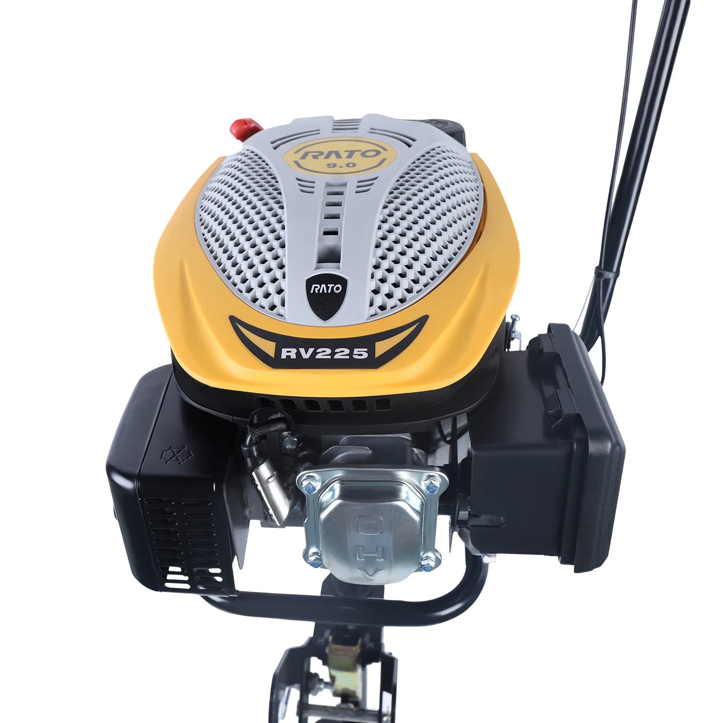 4 Stroke 9HP 225CC Outboard Motor, Heavy Duty Long Shaft Fishing Boat Engine Marine Engine w/Air Cooling&TCI Ignition