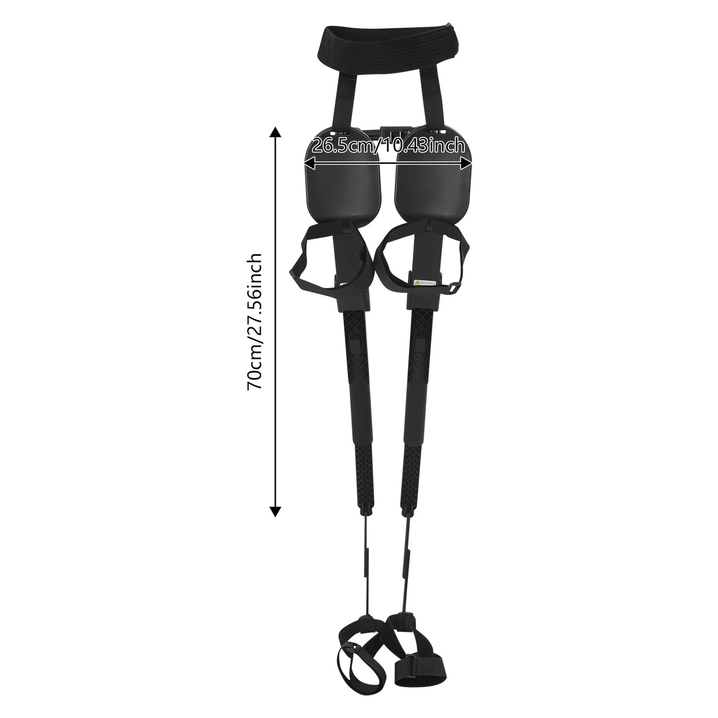 Wearable Chair Portable Leg Ergonomics Seat Outdoor Fishing Stool Adjustable Exoskeleton Chair Invisible Seat for 4.59-6.89ft