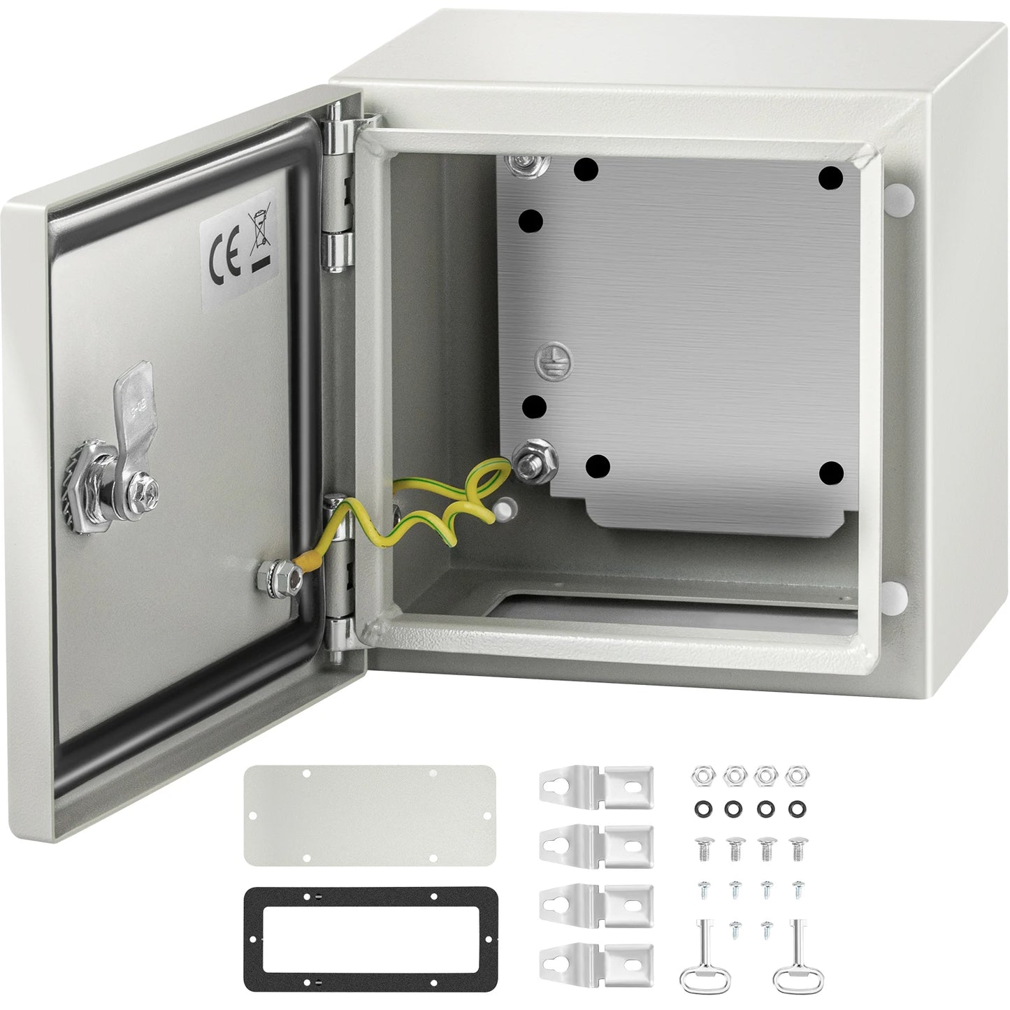 SucceBuy NEMA Steel Enclosure NEMA 4X Steel Electrical Box IP66 Waterproof & Dustproof, Outdoor / Indoor Electrical Junction Box