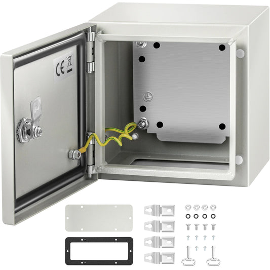 SucceBuy NEMA Steel Enclosure NEMA 4X Steel Electrical Box IP66 Waterproof & Dustproof, Outdoor / Indoor Electrical Junction Box