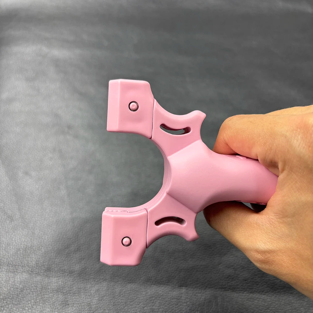 Pink Shooting Slingshot Set, Portable Small Slingshot, High-Quality ABS Slingshot, Professional Hunting Accessories