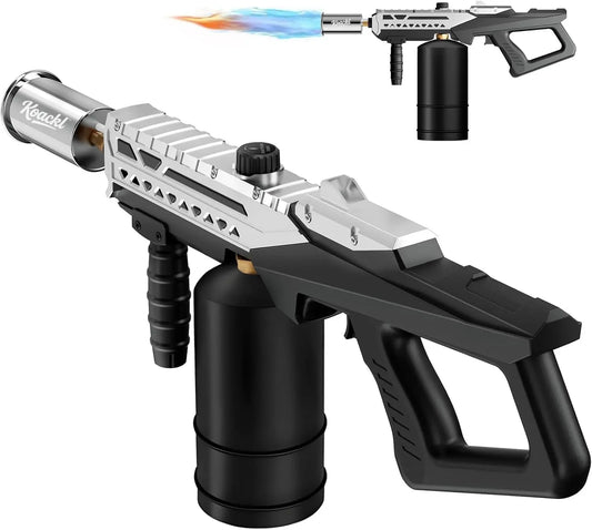 Adjustable Flame Propane Torch Gun for BBQ, Searing Steak, Camping & Welding Kits (Tank Not Included)