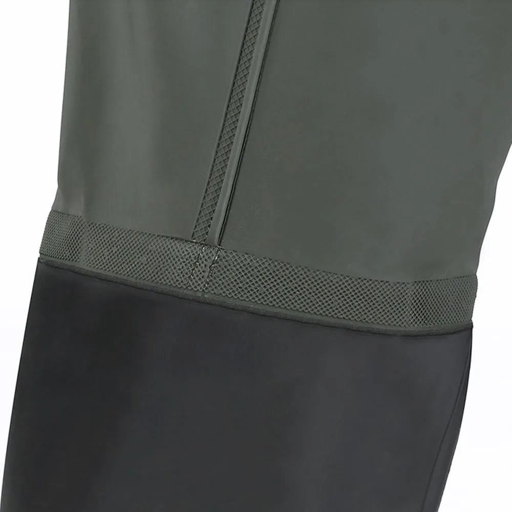 Men's Hooded Long Sleeve Wader Waterproof Overalls Pants With Boots Gloves Set Adult Outdoor Fishing Hunting River Tracing Gear