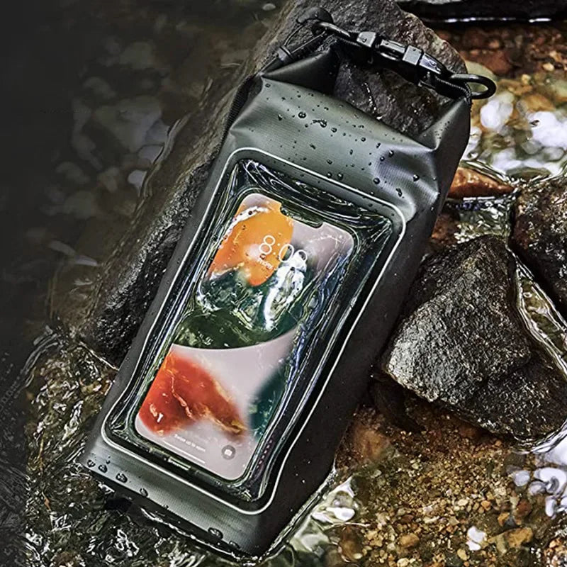 2L Waterproof Dry Bag Phone Pouch Touch Screen Protection Outdoor Beach Kayak Camping Diving Swimming Water Sports Boating Gear