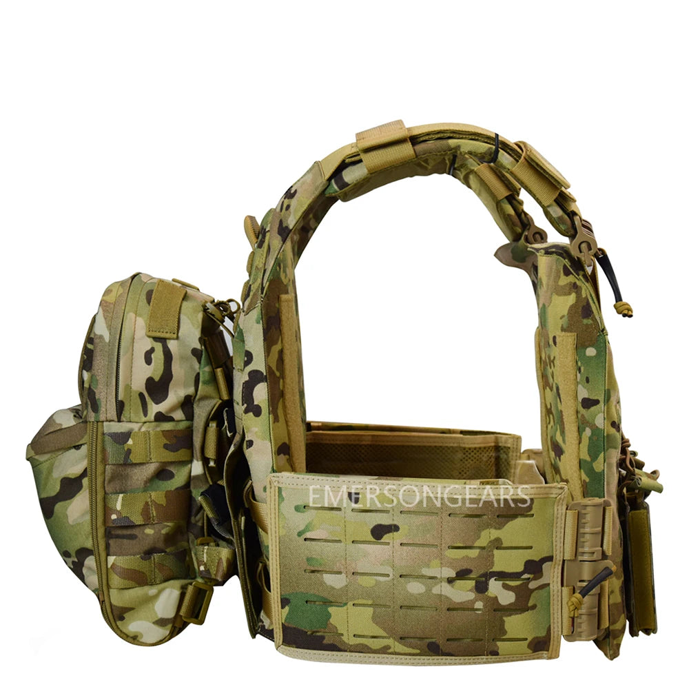 1000 D Nylon Quick Release adjustable laser cutting vest with Hydration Backpack and triple magazine pouch Tatcial combat set