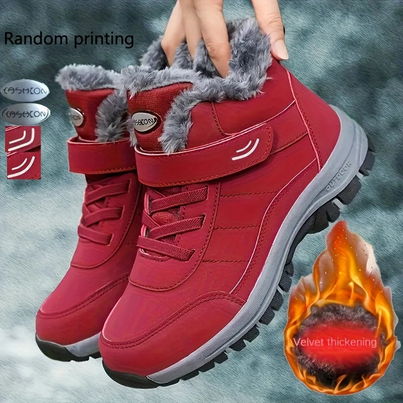 Winter Fashion Casual Outdoor Sneaker Soft Sole Anti Slip Warm Winter Snow Boots Cold Resistant Wear-Resistant Couple style