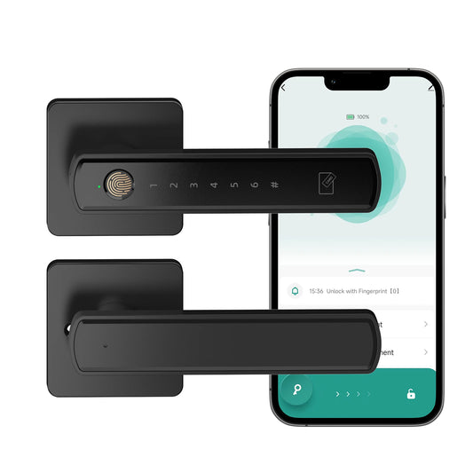 Viladepot Smart Lock Fingerprint Door Lock App Control Passcode Unlock Electronic Touchscreen Keypad