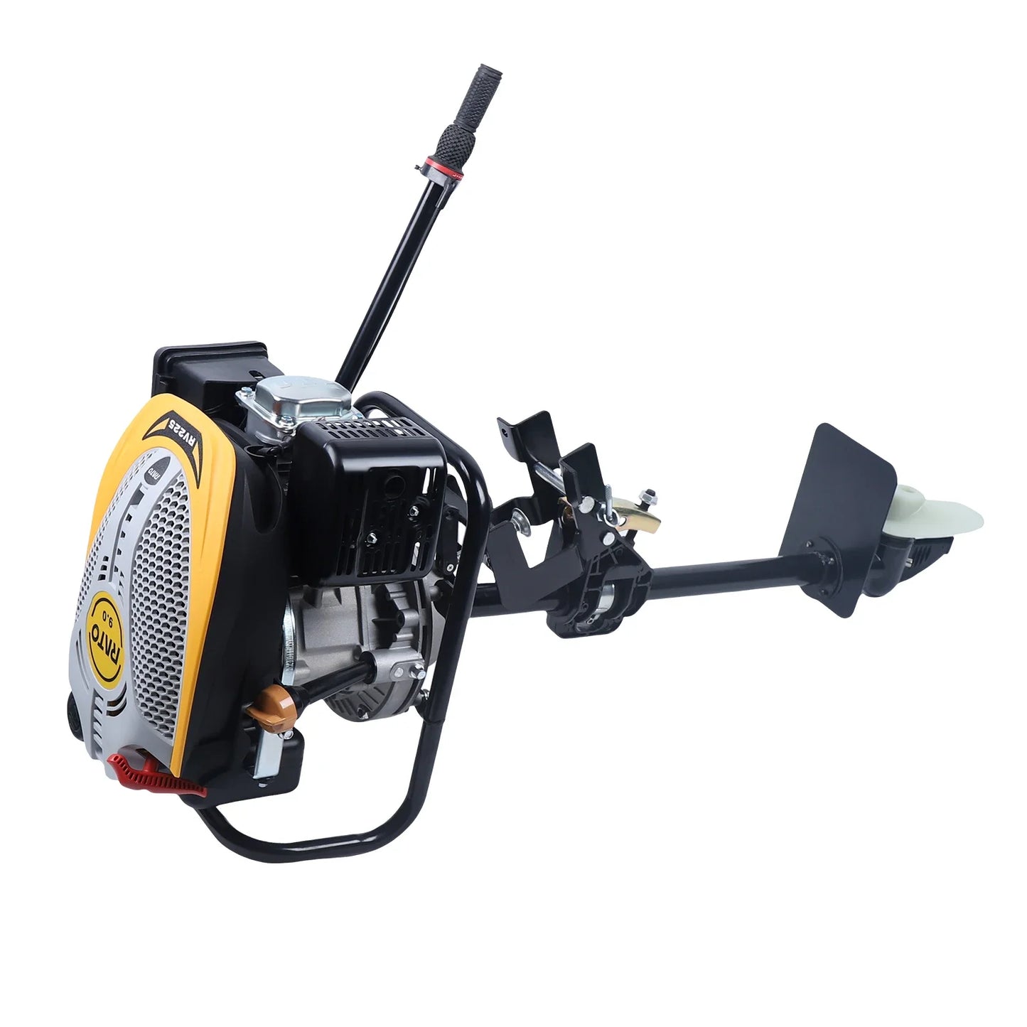 4 Stroke 9HP 225CC Outboard Motor, Heavy Duty Long Shaft Fishing Boat Engine Marine Engine w/Air Cooling&TCI Ignition