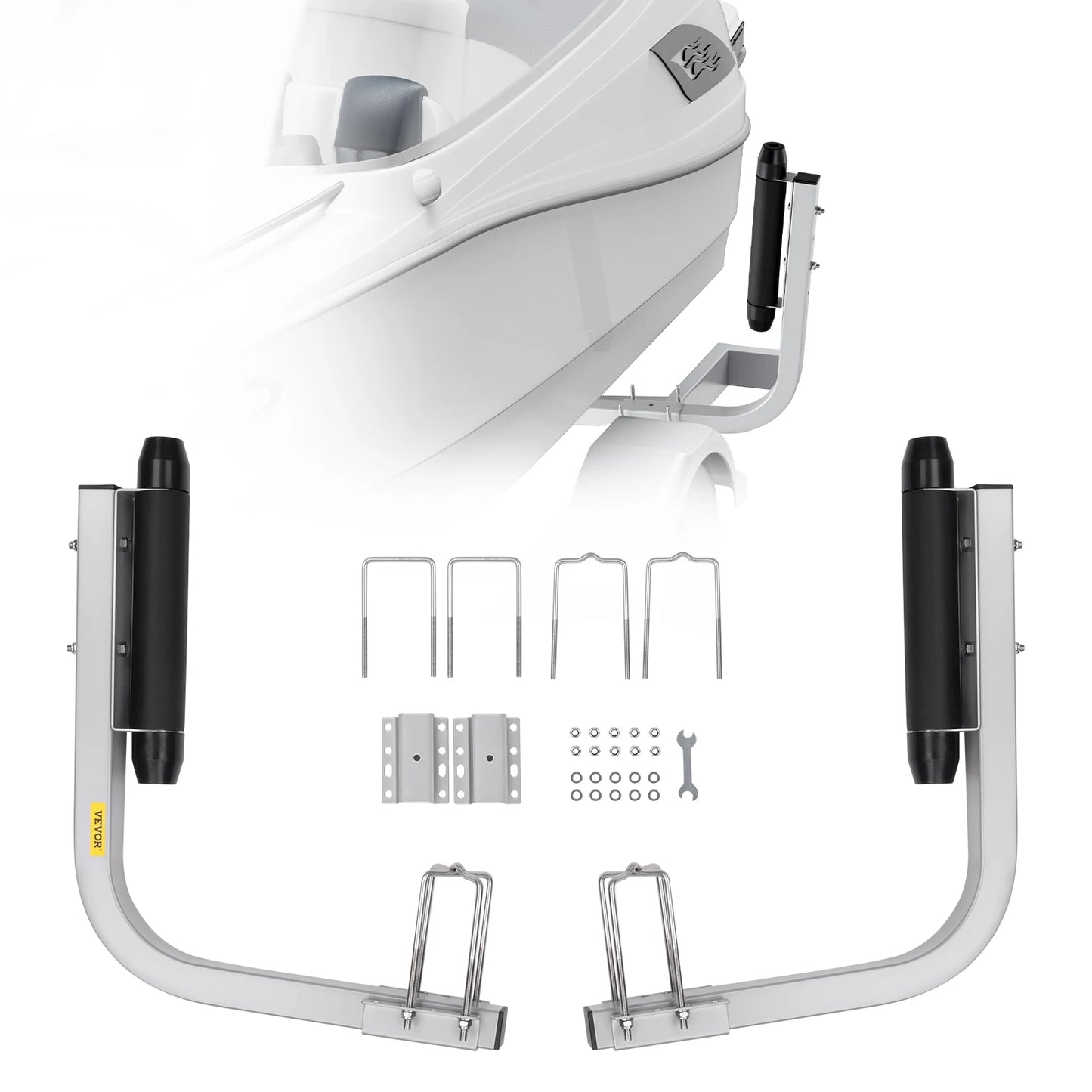 SucceBuy Boat Trailer Guide Adjustable Guide Poles 2PCS Rustproof Galvanized Steel Trailer Guide for Ski Boat Sailboat Trailer