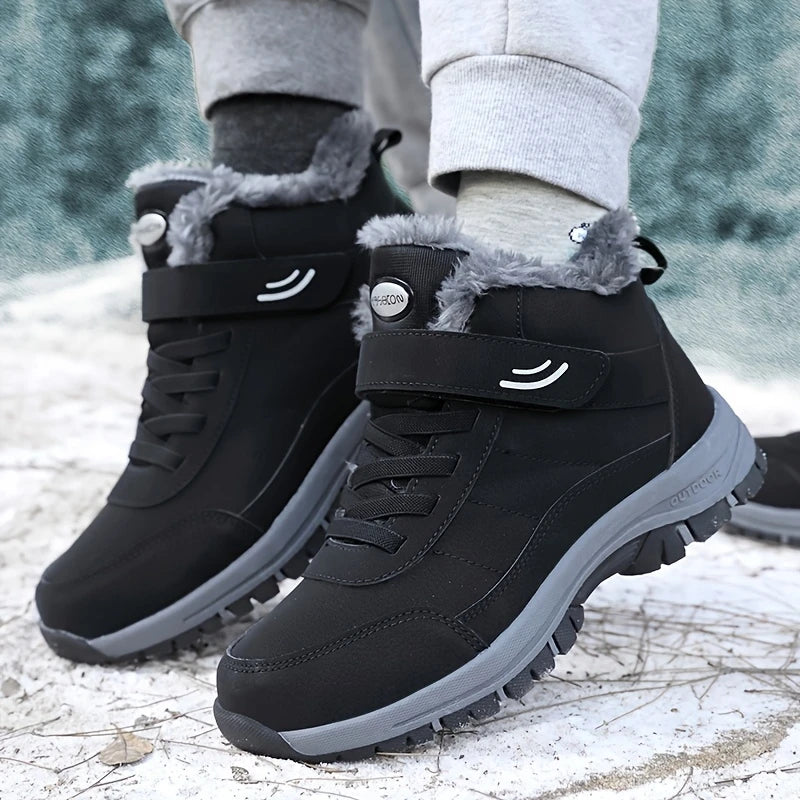 Winter Fashion Casual Outdoor Sneaker Soft Sole Anti Slip Warm Winter Snow Boots Cold Resistant Wear-Resistant Couple style