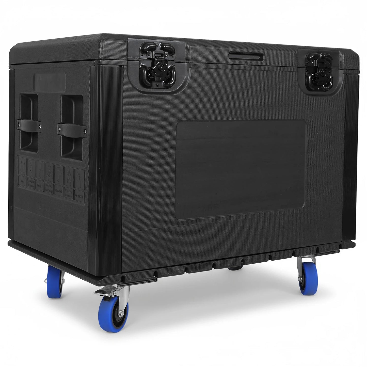 Utility Cable Trunk Road Case with Wheels Tool Box Waterproof Heavy Duty ATA for Professional Wire Audio & DJ Equipment Storage