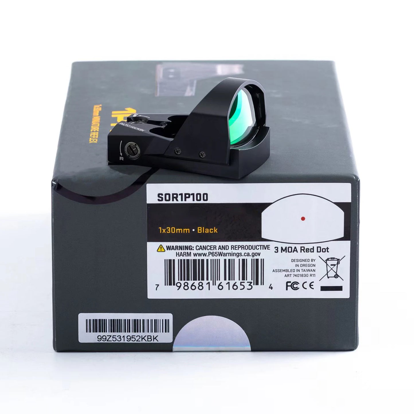 R*meo1 Pro 1x30mm Professional Red Dot Reflex Sight - 3 MOA Dot, 20mm Rail Mount Metal Protective Shroud for Hunting Riflescopes