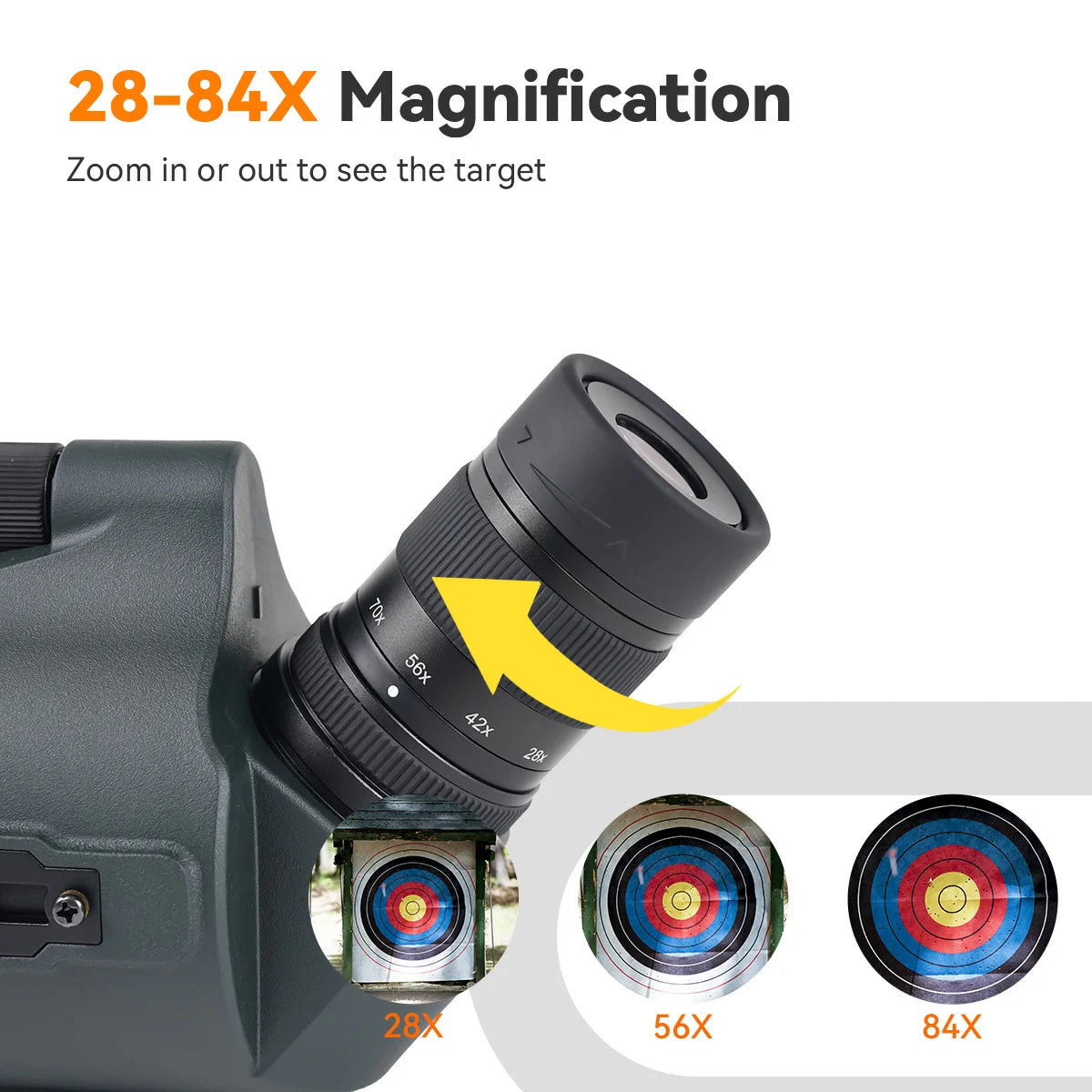 Svbony SV41Pro 28-84x80 Mak Spotting Scope FMC Waterproof Camping Equipment for Bird Watching and Daily Observation