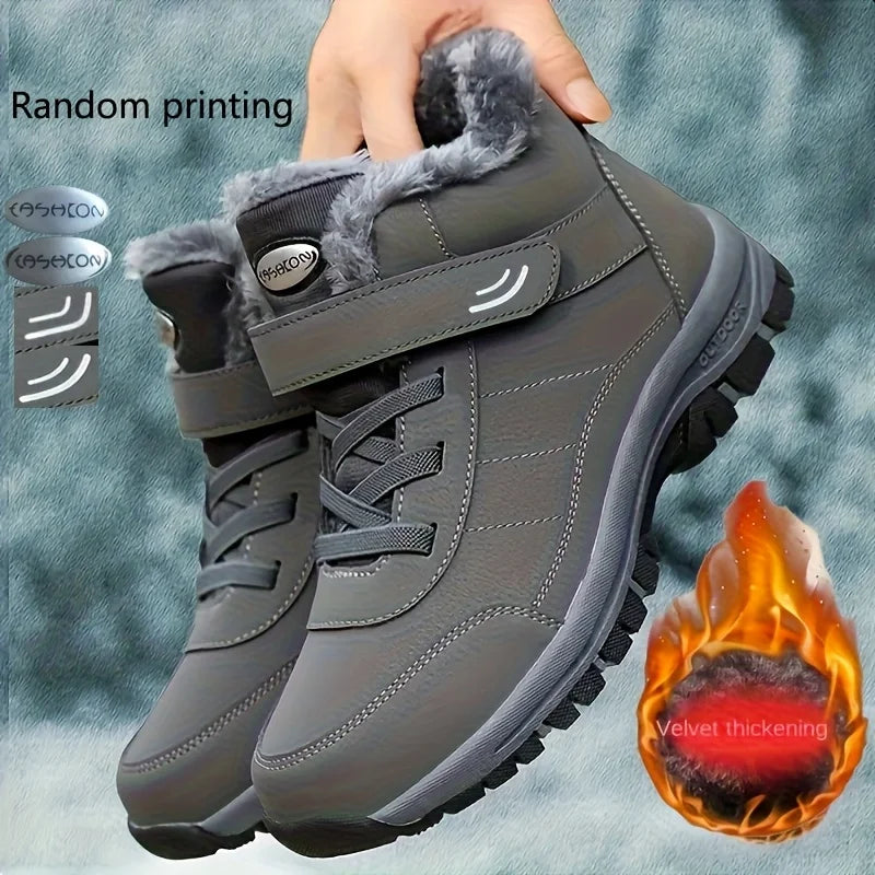 Winter Fashion Casual Outdoor Sneaker Soft Sole Anti Slip Warm Winter Snow Boots Cold Resistant Wear-Resistant Couple style
