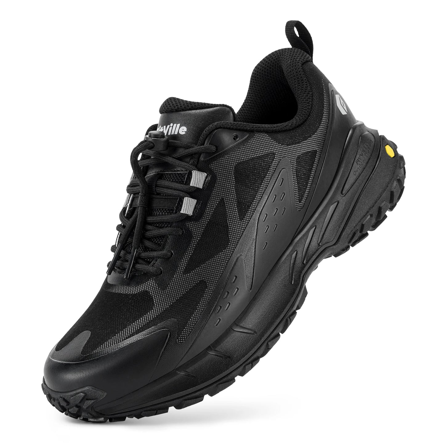 Fittington Wide Shoes For Man  Breathable Mesh Upper Sneakers Non-Slip Trekking Hiking Walking Shoes With High Arch Support