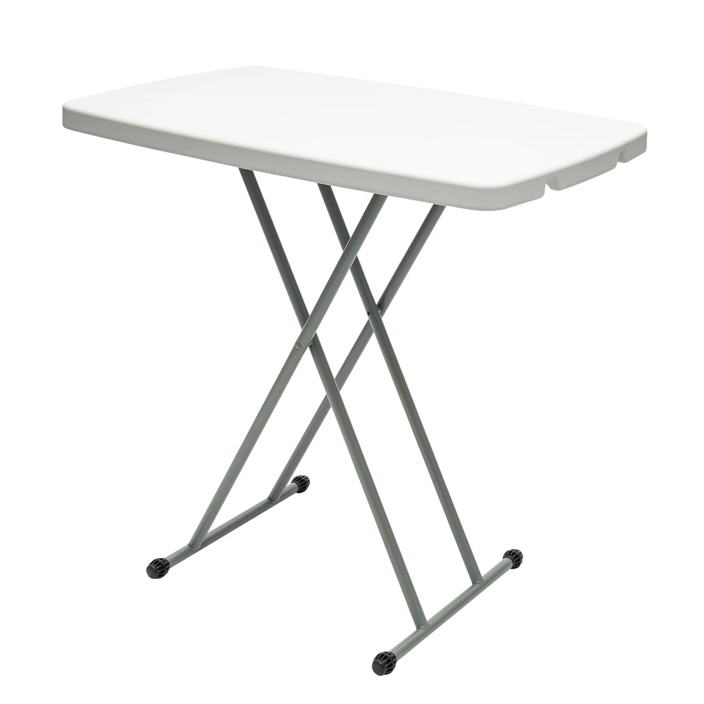 Multi-Functional Folding Table 77x50cm, 3 Height Adjustable Portable Desk for Living Room, Camping & Bedside Use