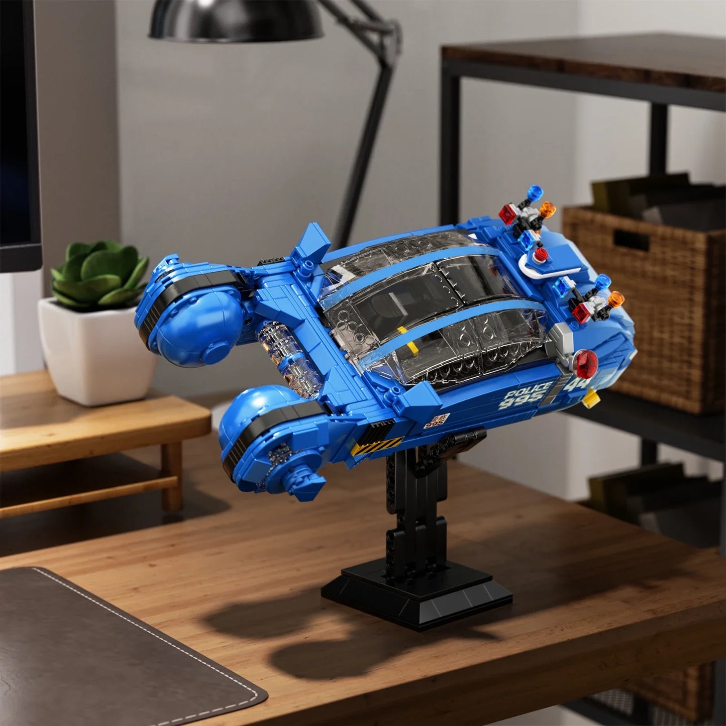 Spinner Vehicle Building Blocks Sci-Fi Movie Car Bricks with Display Stand Collection Toys Fans and Adults Gifts(988 PCS)
