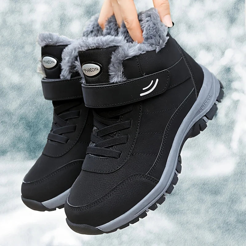 Winter Fashion Casual Outdoor Sneaker Soft Sole Anti Slip Warm Winter Snow Boots Cold Resistant Wear-Resistant Couple style