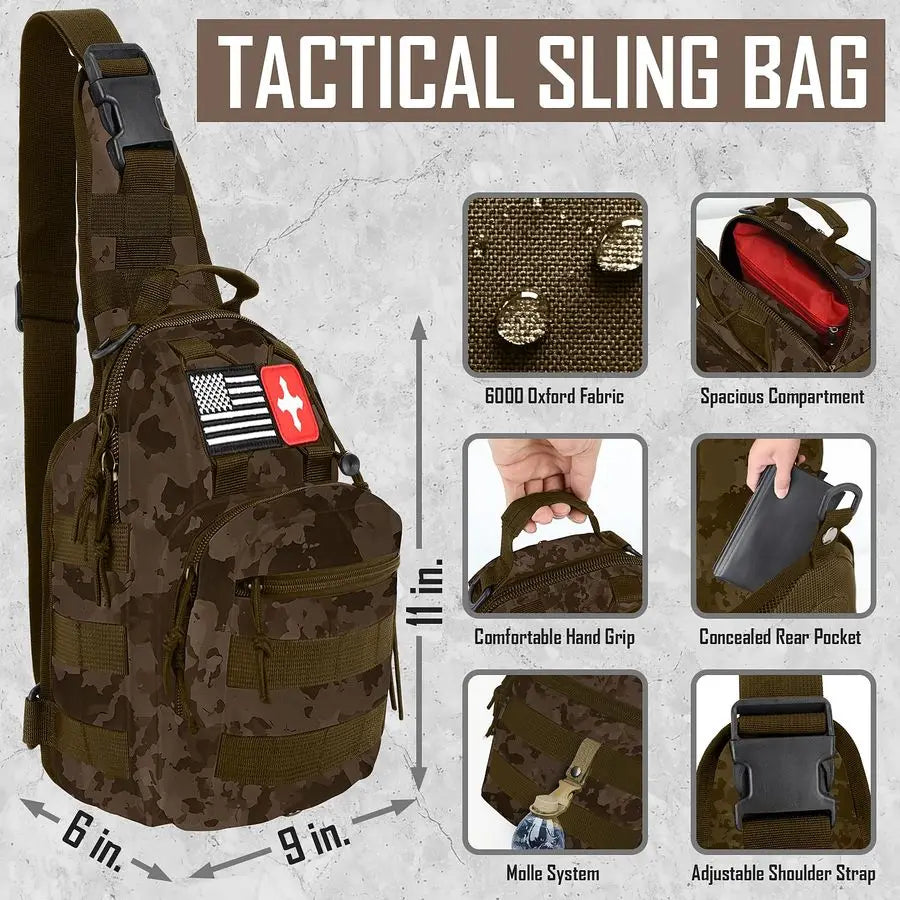 Kit, 268 Pcs Emergency Survival Gear and Equipment Supplies with First Aid Kit, Camping Axe, Headlamp, Crossbody Bag for Camping